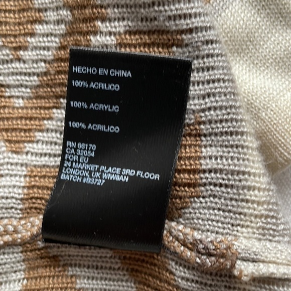 STARING At Stars Tan Aztec Drape Cardigan Size XS - Picture 10 of 10